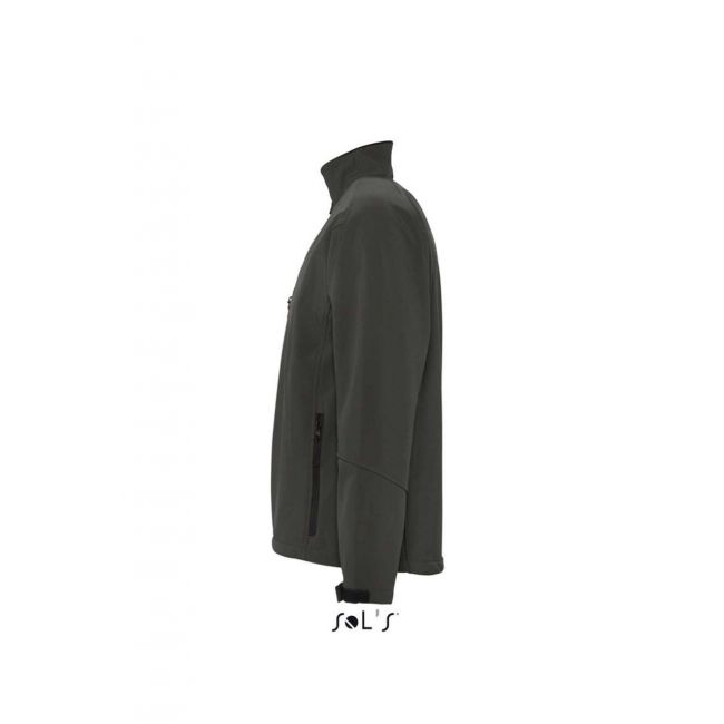 Sol's relax - men's softshell zipped jacket culoare charcoal grey marimea s