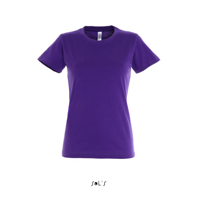 Sol's imperial women - round collar t-shirt culoare dark purple marimea xl