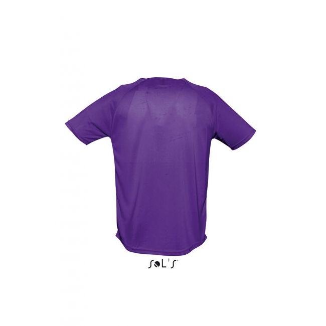 Sol's sporty - raglan sleeved t-shirt culoare dark purple marimea xs