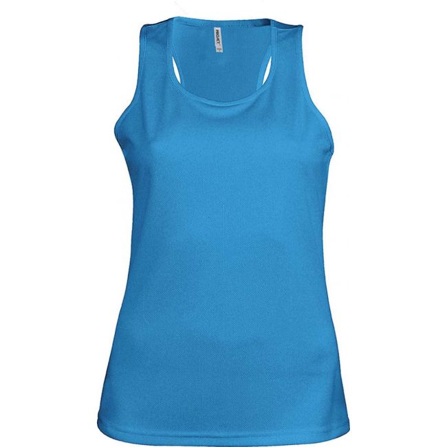 Ladies' sports vest culoare aqua blue marimea xs