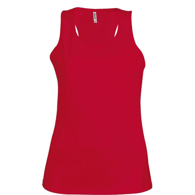 Ladies' sports vest culoare red marimea xl