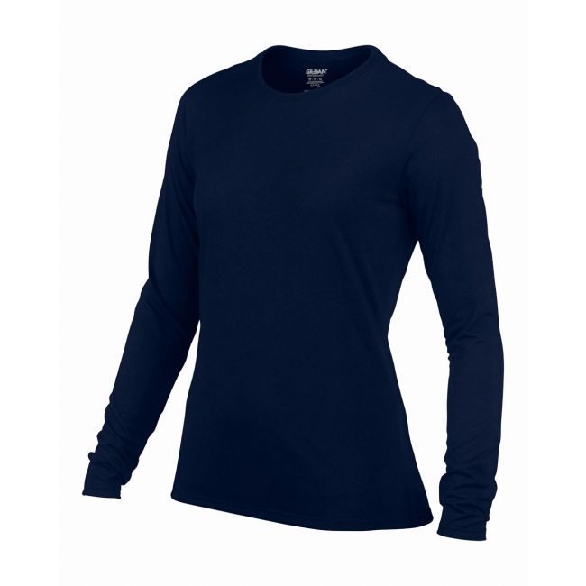 Performance® ladies' long sleeve t-shirt culoare navy marimea s