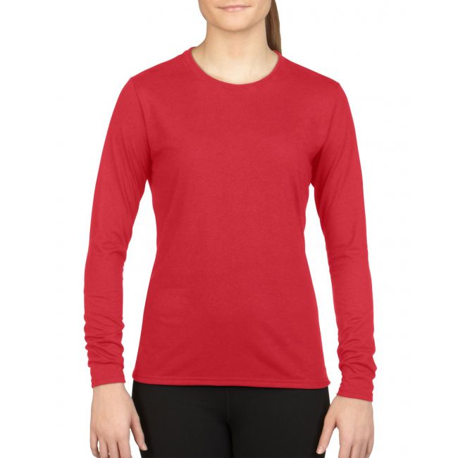 Performance® ladies' long sleeve t-shirt culoare red marimea s