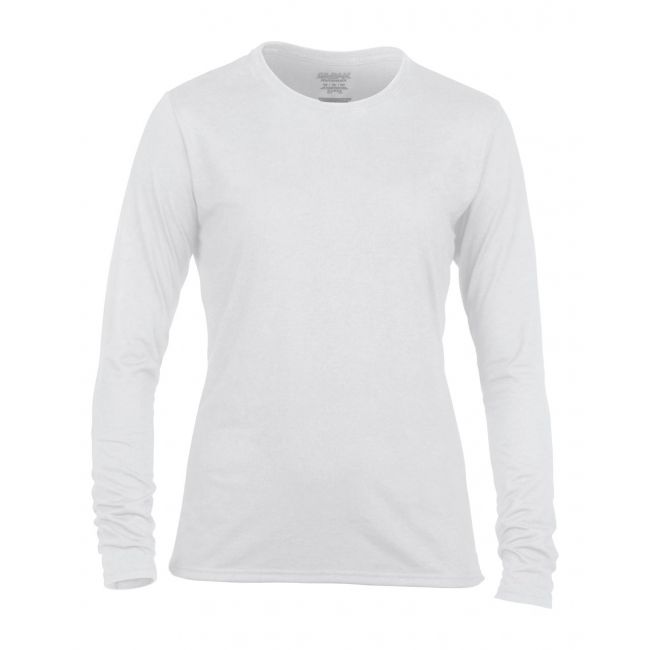 Performance® ladies' long sleeve t-shirt culoare white marimea l