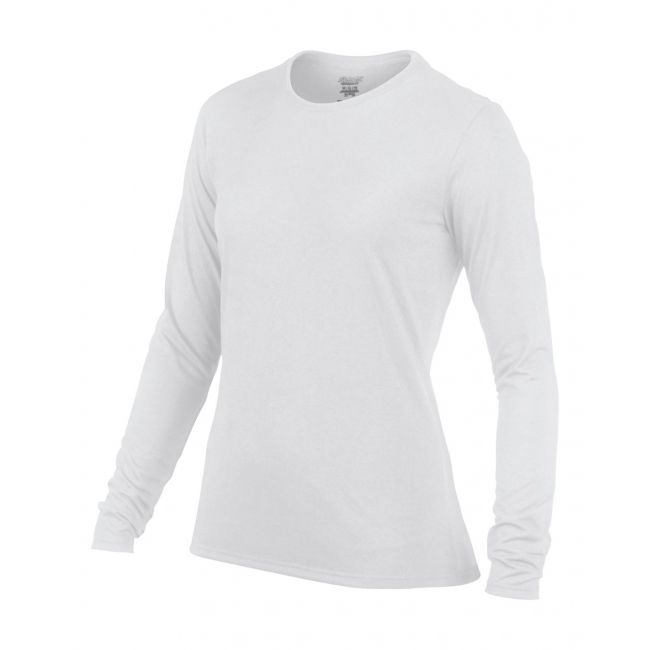 Performance® ladies' long sleeve t-shirt culoare white marimea m