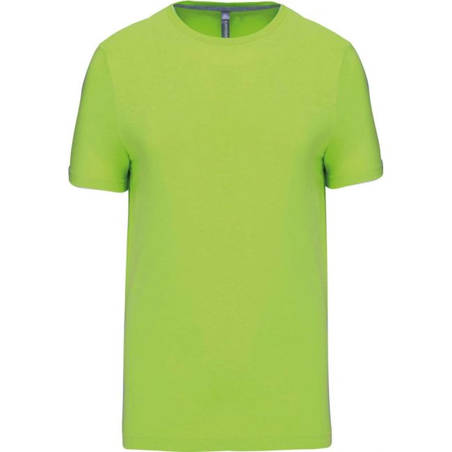 Short-sleeved crew neck t-shirt culoare lime marimea 2xl