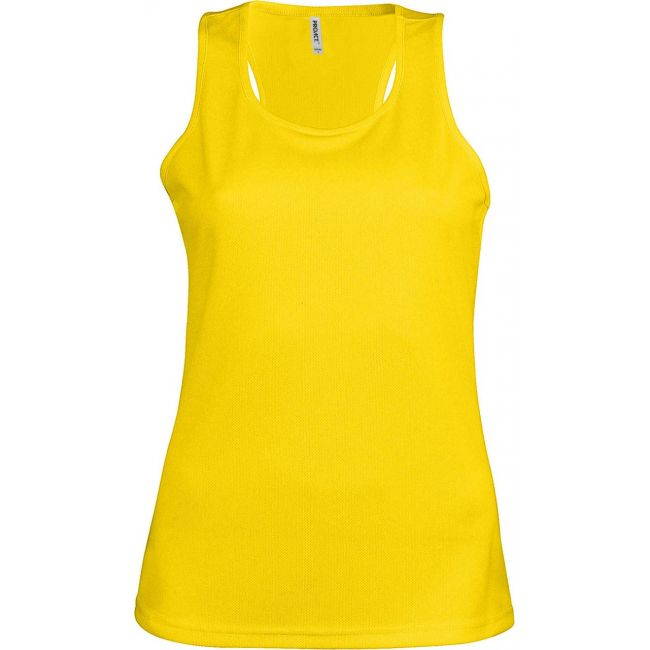 Ladies' sports vest culoare true yellow marimea xs