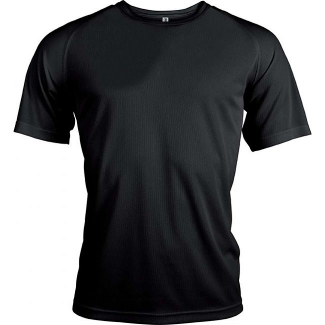 Men's short-sleeved sports t-shirt culoare black marimea s