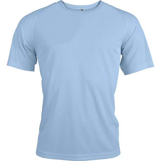 Men's short-sleeved sports t-shirt culoare sky blue marimea 2xl