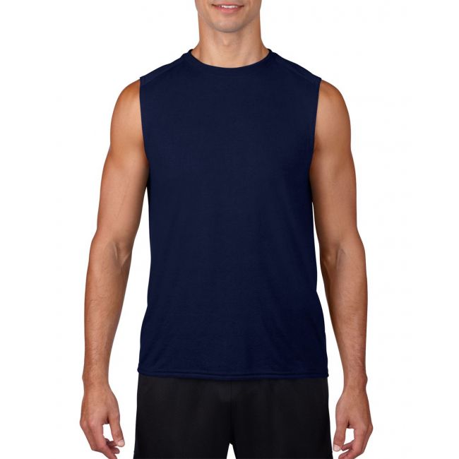 Performance® adult sleeveless t-shirt culoare navy marimea s