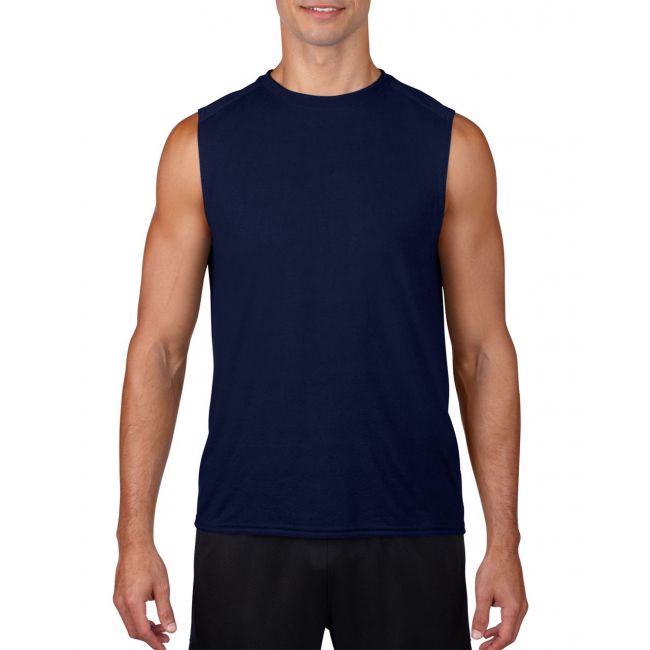 Performance® adult sleeveless t-shirt culoare navy marimea xl