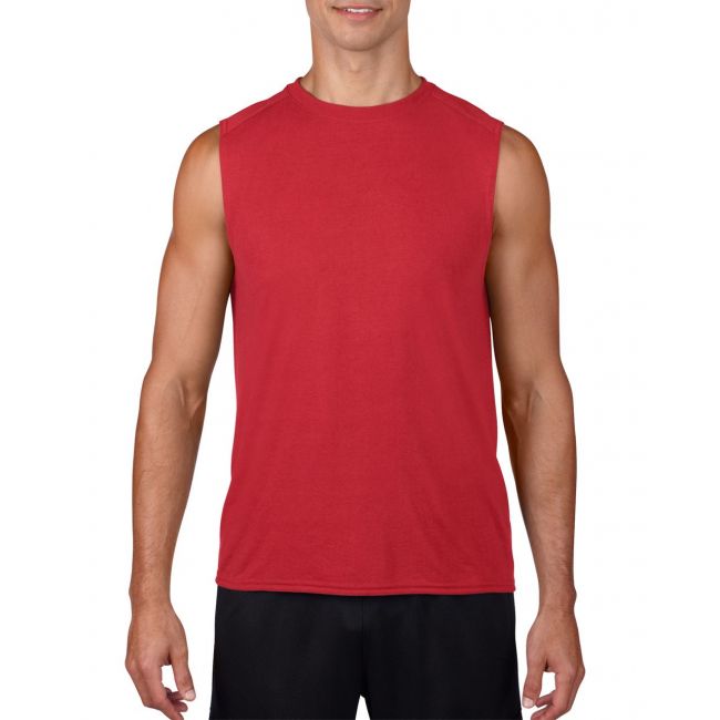 Performance® adult sleeveless t-shirt culoare red marimea 3xl