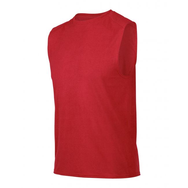 Performance® adult sleeveless t-shirt culoare red marimea s