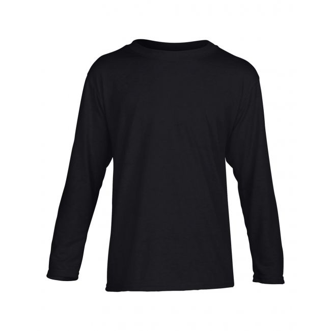 Performance® youth long sleeve t-shirt culoare black marimea m