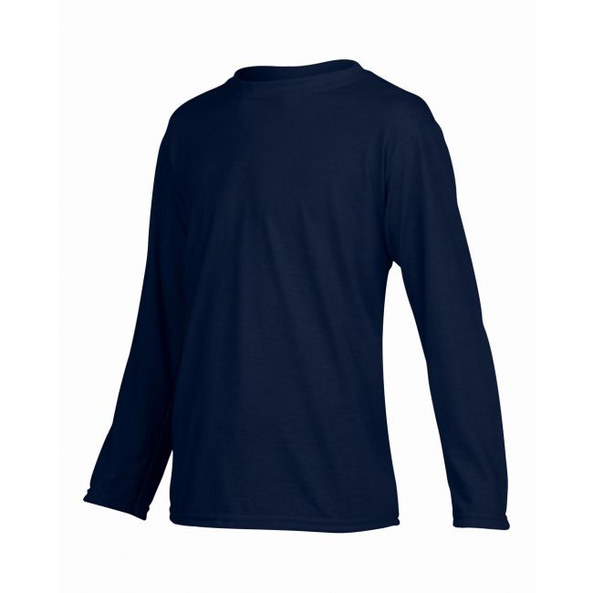 Performance® youth long sleeve t-shirt culoare navy marimea xs