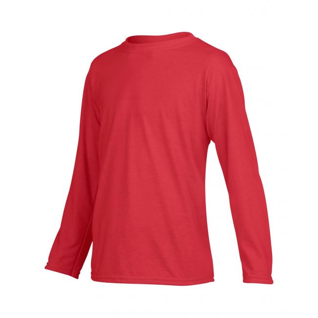 Performance® youth long sleeve t-shirt culoare red marimea s