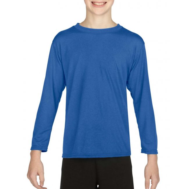 Performance® youth long sleeve t-shirt culoare royal marimea xs
