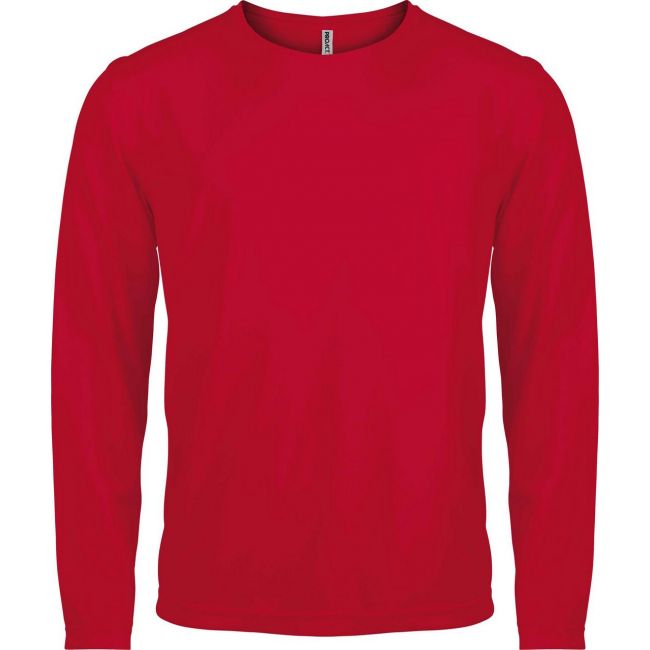 Men's long-sleeved sports t-shirt culoare red marimea m