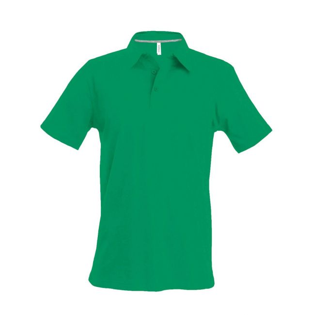 Men's short-sleeved polo shirt culoare kelly green marimea xl