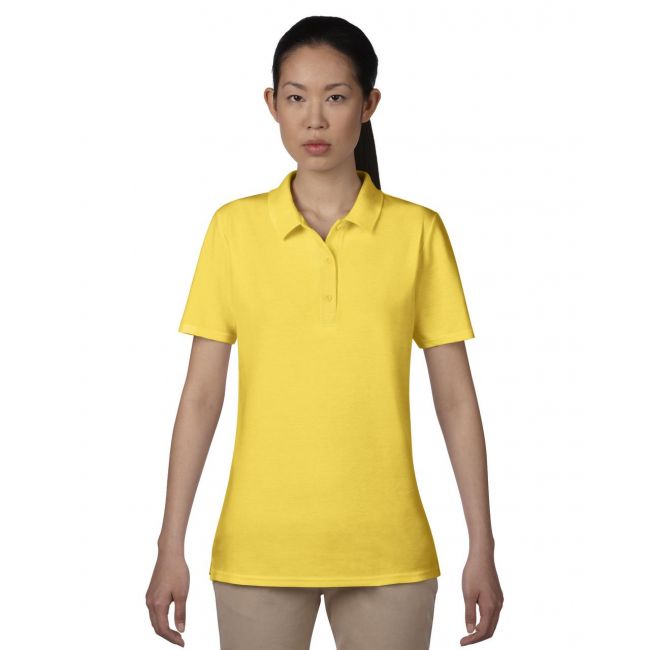 Women’s double piquÉ polo culoare lemon zest marimea s