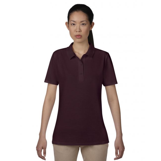 Women’s double piquÉ polo culoare maroon marimea 2xl