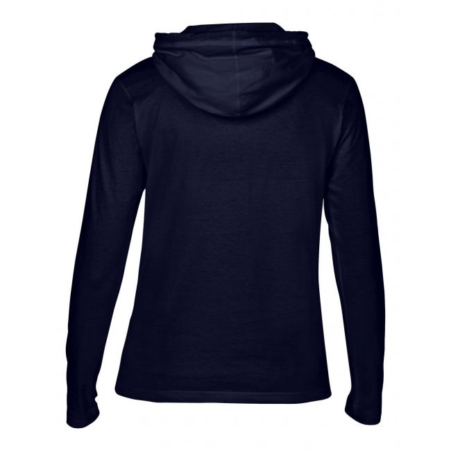 Women’s lightweight long sleeve hooded tee culoare navy/dark grey marimea 2xl