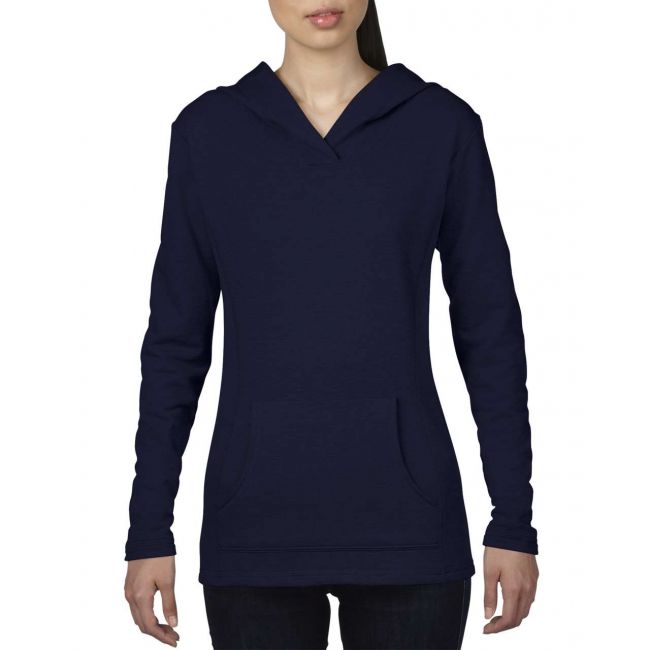 Women’s hooded french terry culoare navy marimea xl