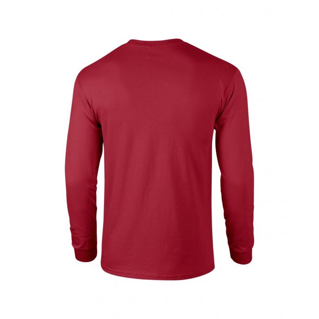 Ultra cotton™ adult long sleeve t-shirt culoare cardinal red marimea 4xl