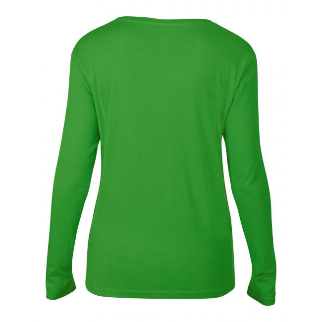 Women’s featherweight long sleeve scoop tee culoare green apple marimea s