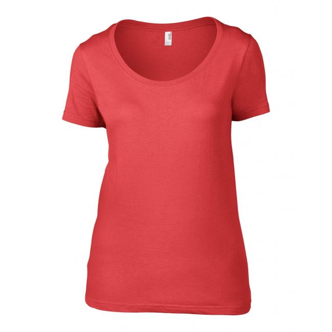 Women’s featherweight scoop tee culoare coral marimea s