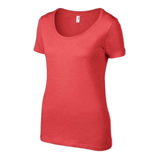 Women’s featherweight scoop tee culoare coral marimea xs