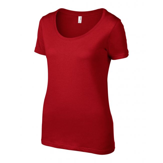 Women’s featherweight scoop tee culoare red marimea l