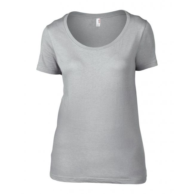 Women’s featherweight scoop tee culoare silver marimea l