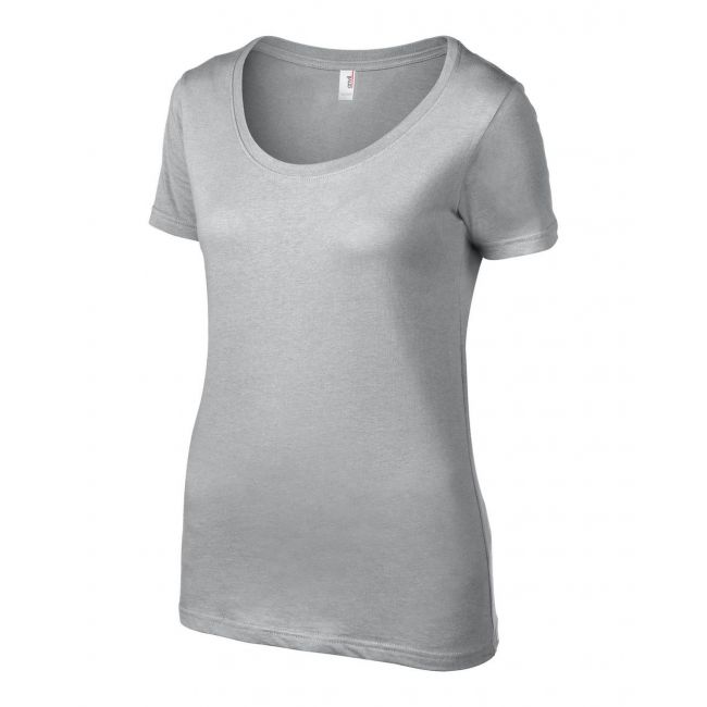 Women’s featherweight scoop tee culoare silver marimea xs