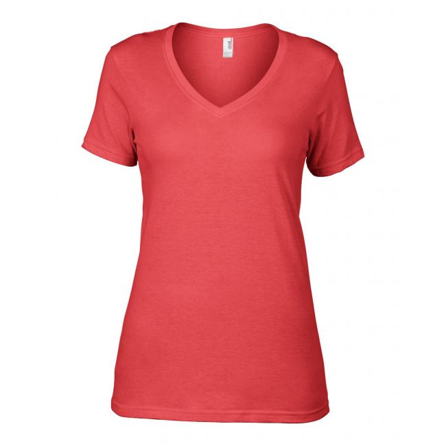 Women’s featherweight v-neck tee culoare coral marimea m