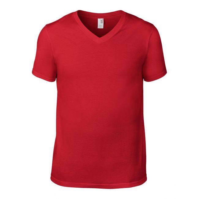 Adult lightweight v-neck tee culoare red marimea s