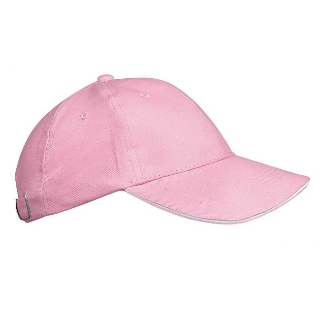 Orlando kids - kids' 6 panels cap culoare pink/white marimea u