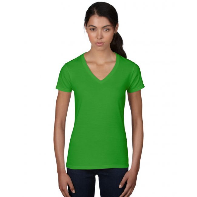 Women's lightweight v-neck tee culoare green apple marimea s