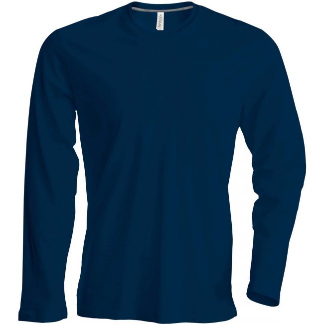 Men's long-sleeved crew neck t-shirt culoare navy marimea 3xl