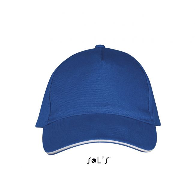 Sol's long beach - 5 panel cap culoare royal blue/white marimea u