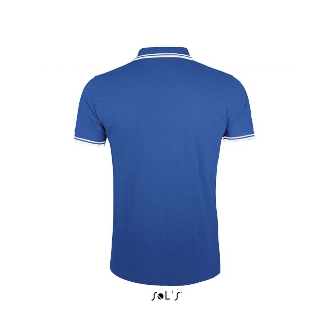 Sol's pasadena men - polo shirt culoare royal blue/white marimea l