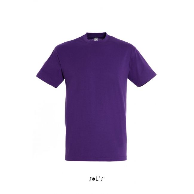 Sol's regent - unisex round collar t-shirt culoare dark purple marimea xs