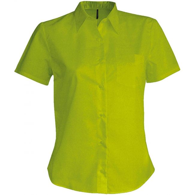 Judith > ladies' short-sleeved shirt culoare burnt lime marimea 4xl