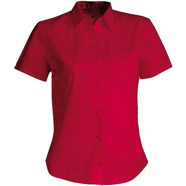 Judith > ladies' short-sleeved shirt culoare classic red marimea 2xl