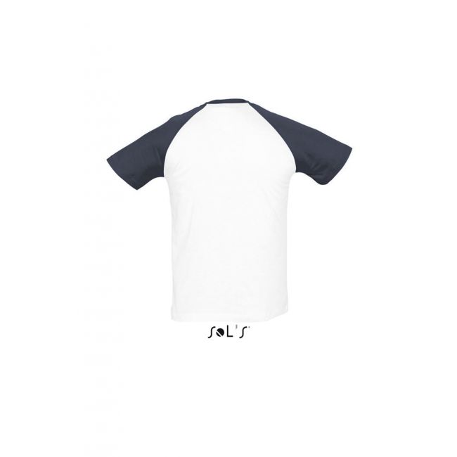 Sol's funky - men's 2-colour raglan sleeves t-shirt culoare white/navy marimea l