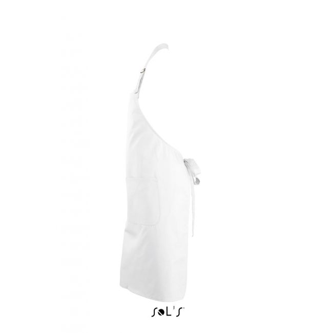 Sol's gala - long apron with pockets culoare white marimea u