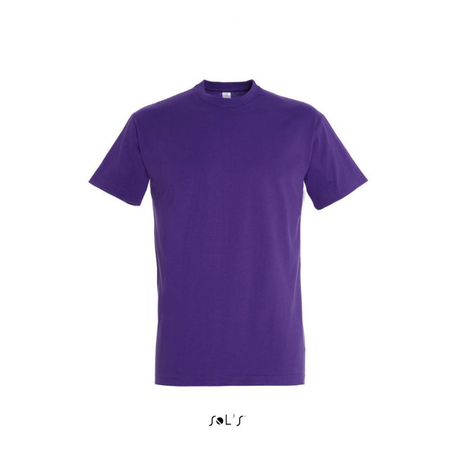 Sol's imperial - men's round collar t-shirt culoare dark purple marimea xs