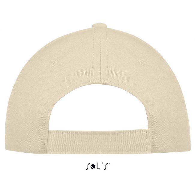 Sol's sunny - five panel cap culoare beige/white marimea u