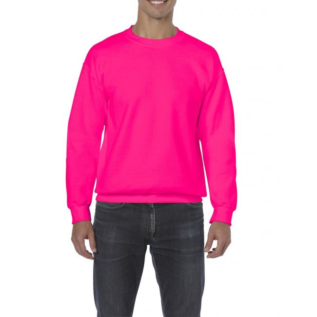 Heavy blend™ adult crewneck sweatshirt culoare safety pink marimea m
