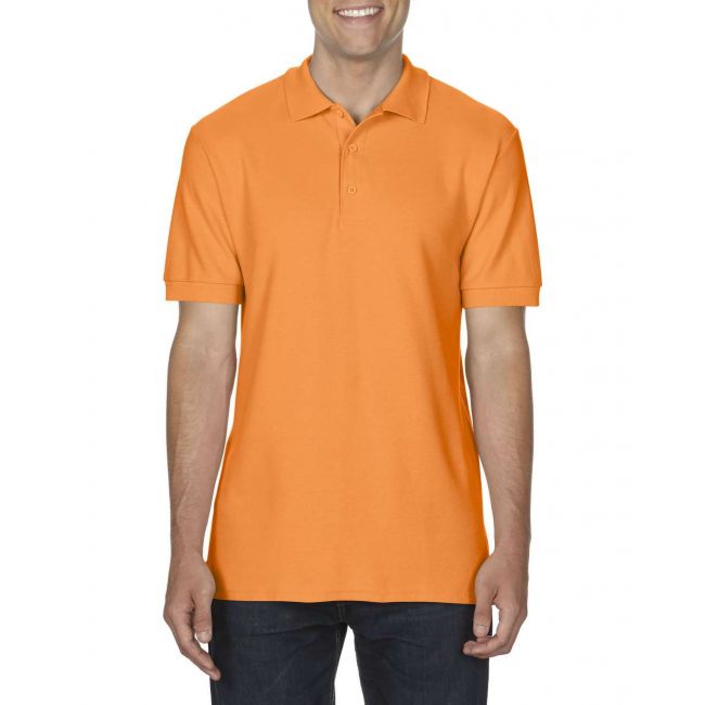 Premium cotton® adult double piquÉ polo culoare tangerine marimea l